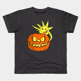 Pumpkin and the sun Kids T-Shirt